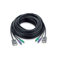 ATEN 2L-1010P/C KVM VGA Anschlusskabel, schwarz, 10 m