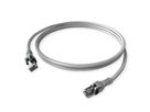 DualBoot PushPull IP20 Patchkabel, Kat.6, grau, 1 m