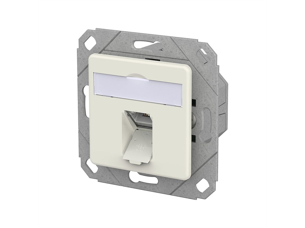 METZ CONNECT E-DAT C6A LSA++ Dose, 1 Port, UPk, reinweiß