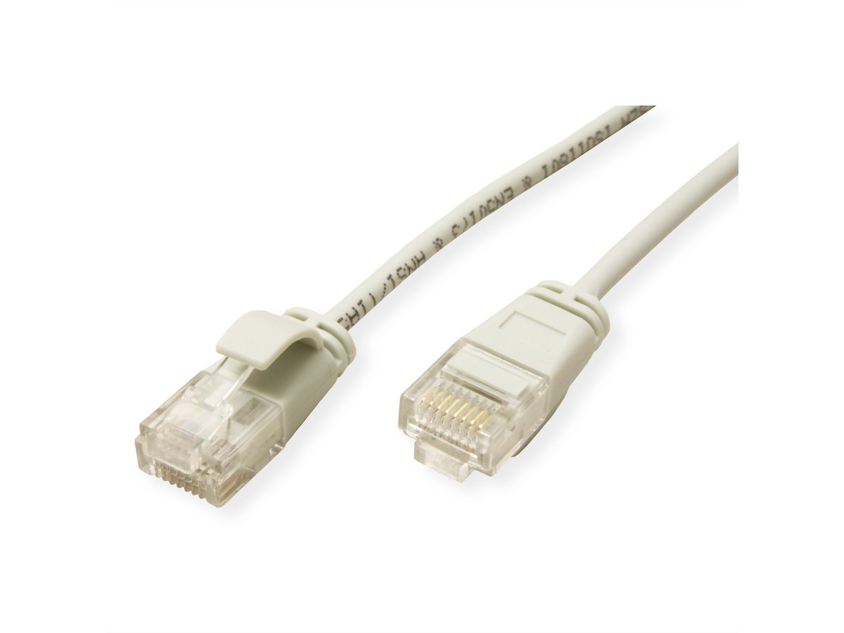 ROLINE UTP DataCenter Patchkabel Kat.6A (Class EA), LSOH, slim, grau, 0,5 m