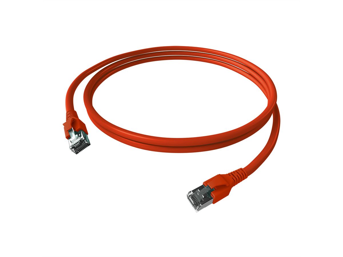 EasyLan FlexBoot Patchkabel Kat.6A, S/FTP, rot, 2 m