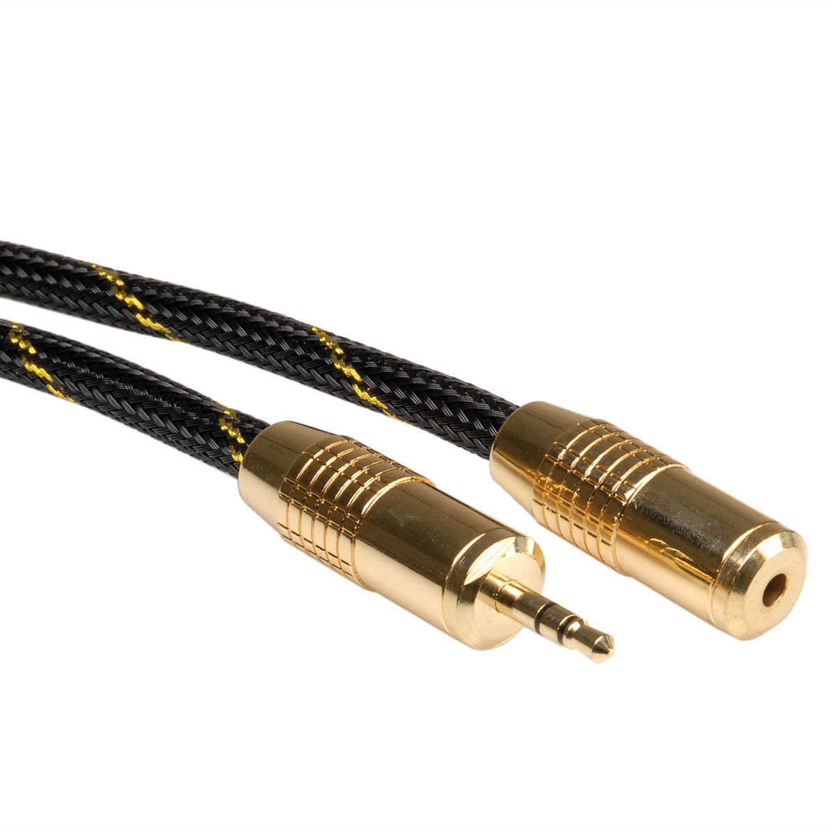 ROLINE GOLD 3,5mm Audio-Verlängerungskabel ST/BU, 5 m