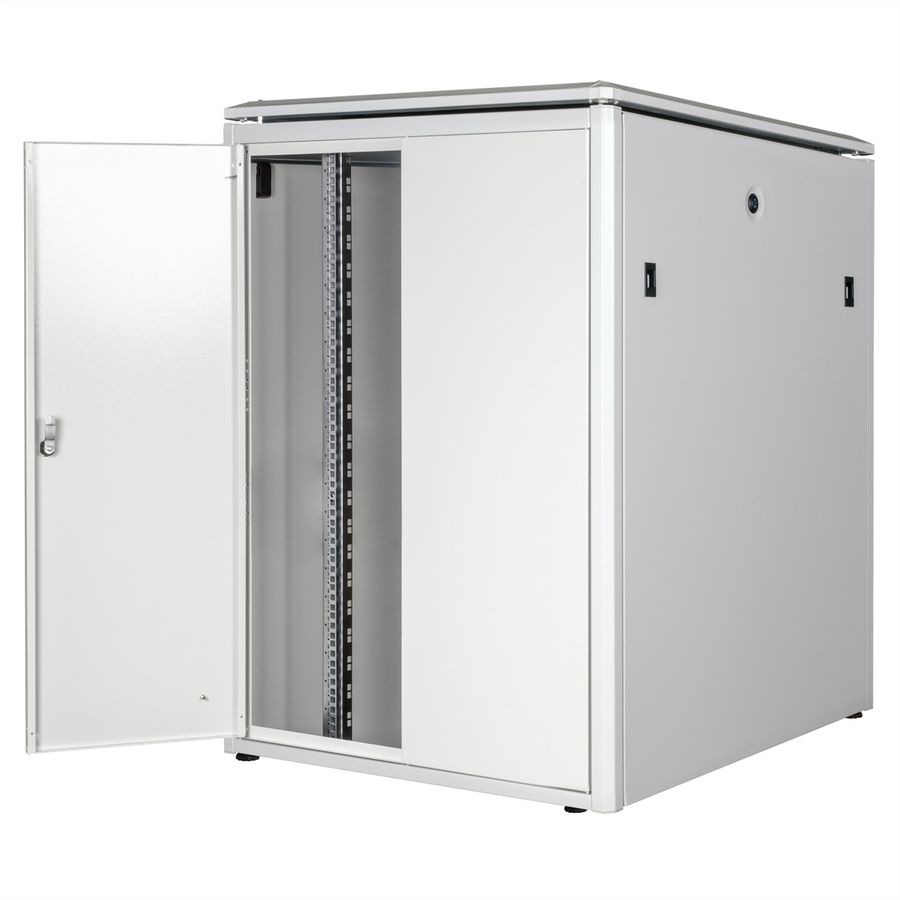 ROLINE 19-Zoll Netzwerkschrank Pro 22 HE, 800x800 BxT Glastür grau