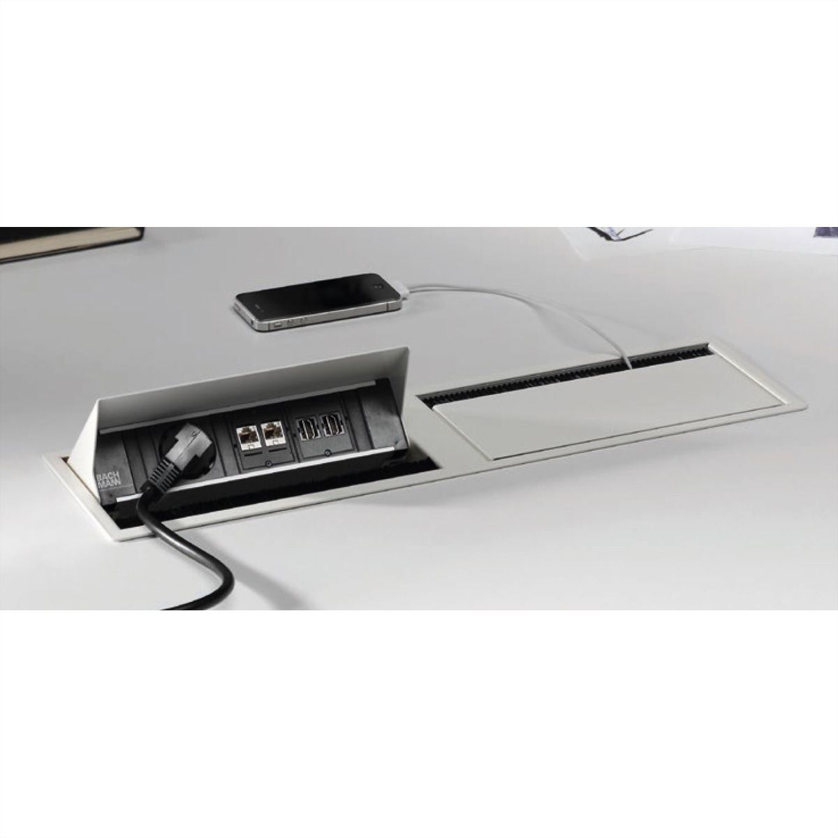 BACHMANN CONI DUO Einbaurahmen 2 x Small, grau