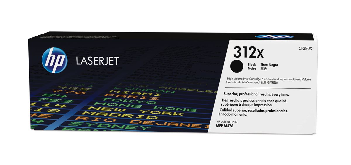 HP 312X Schwarz LaserJet Tonerkartusche mit hoher Reichweite