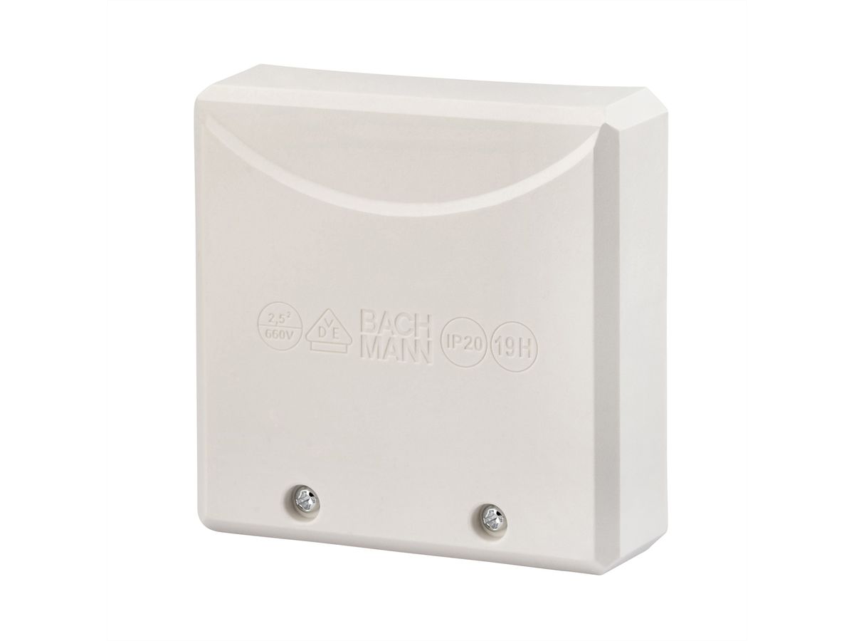 BACHMANN Herdanschlussdose AP/UP weiß, 16A/400V (0,75 - 2,5mm²)