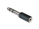 ROLINE Stereo Adapter 6,35 mm Stecker - 3,5 mm Buchse