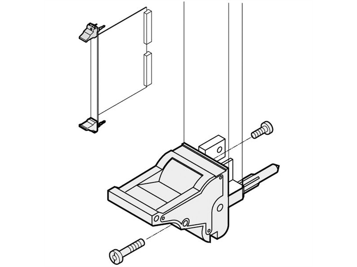 SCHROFF IEL-Griff - IEL-GRIFF OBEN GR/SW 100ST