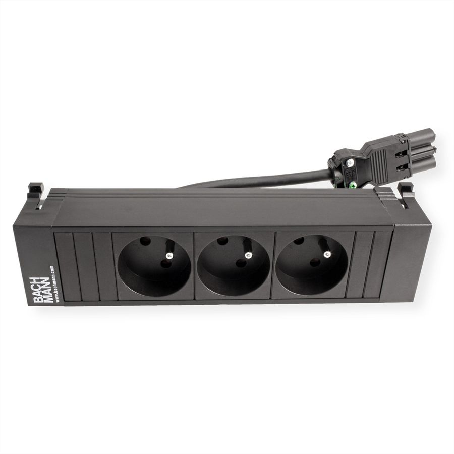 BACHMANN POWER FRAME 3xUTE kurz Kunststoffprofil schwarz