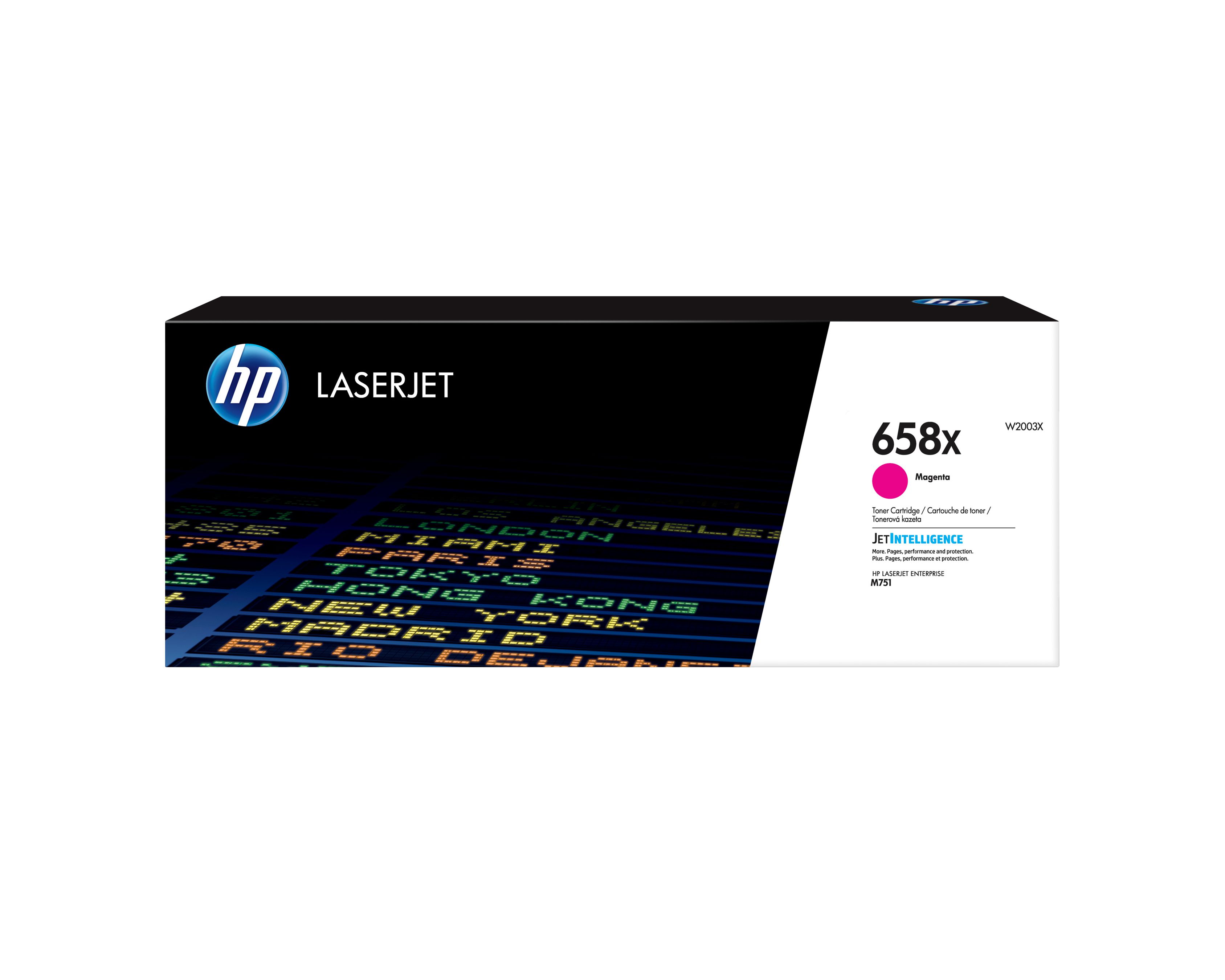 HP 658X Magenta Original LaserJet Tonerkartusche mit hoher Reichweite