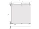 SCHROFF Frontplatten ungeschirmt - TEILFRONTPLATTE 3HE 8TE EL