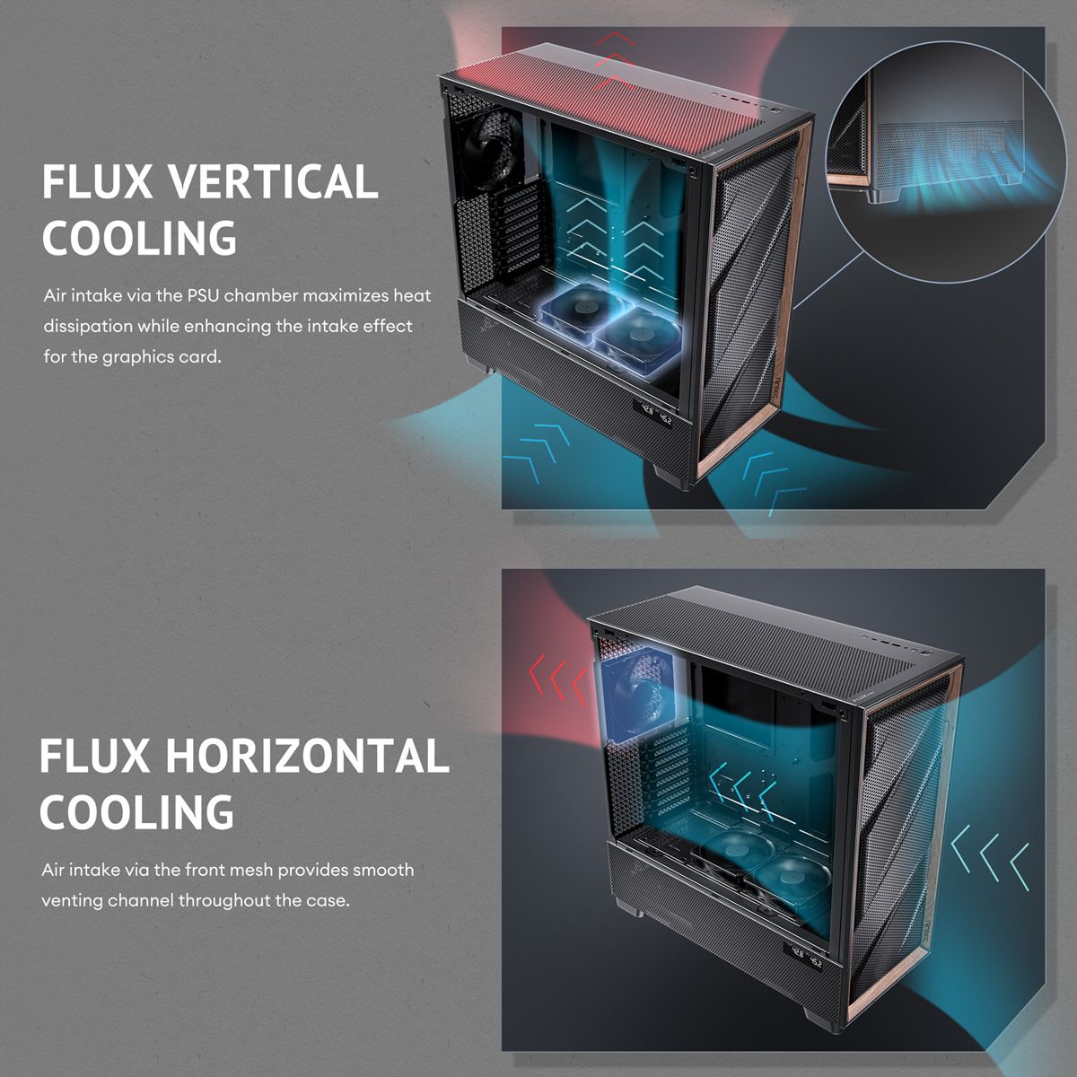 ANTEC FLUX PRO EUV PC Gehäuse Big / Full Tower ATX, schwarz