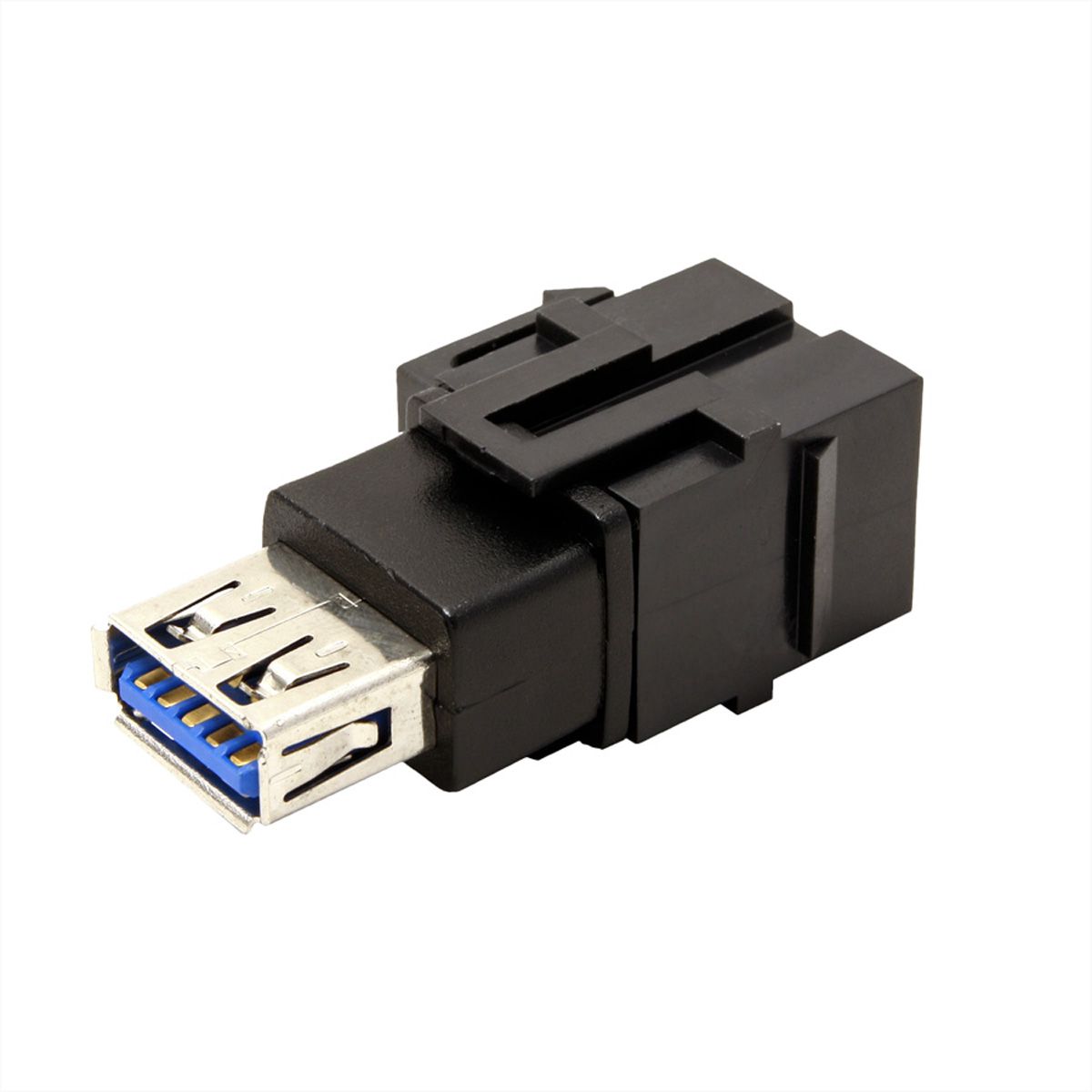 BACHMANN Keystone USB 3.0 Kupplung Typ A/A, schwarz