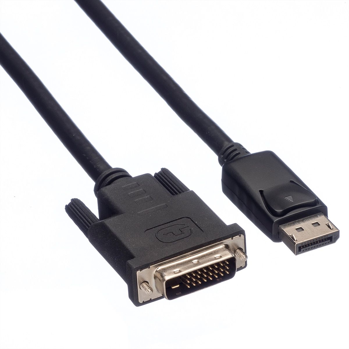 ROLINE DisplayPort Kabel DP ST - DVI ST, LSOH, schwarz, 5 m