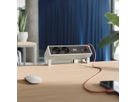 BACHMANN DESK2 2xUTE 1xUSB C/C 45W, L=0,2m INOX