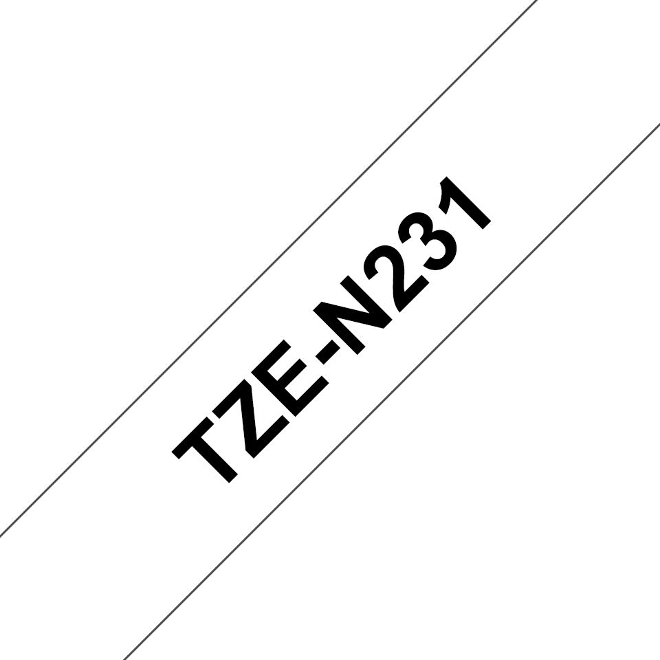 Brother TZE-N231 Etiketten erstellendes Band Schwarz auf weiss TZ