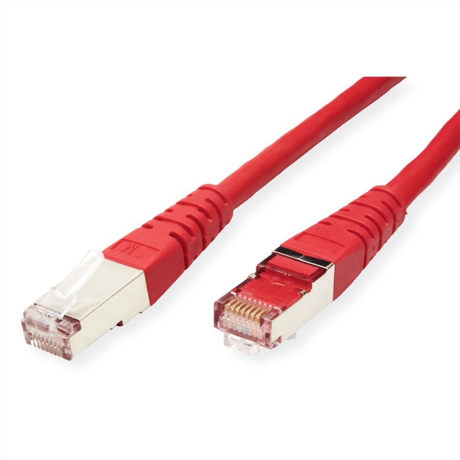 ROLINE Patchkabel Cat.6 (Class E) S/FTP (PiMF), rot, 1 m