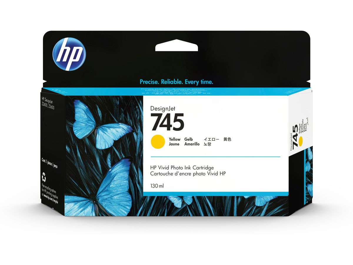 HP 745 DesignJet Druckerpatrone Gelb, 130 ml