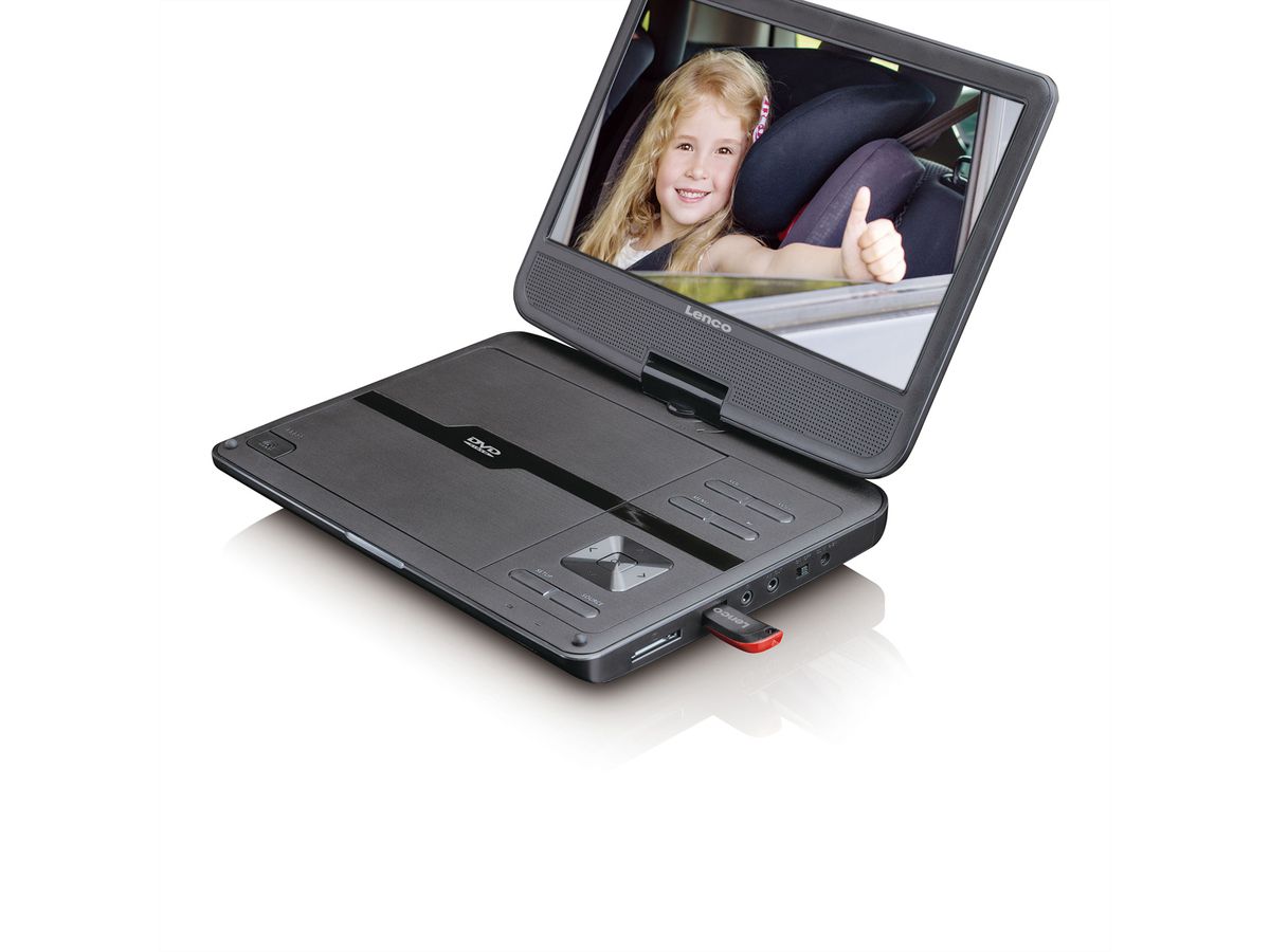 LENCO DVP-1010, portabler DVD-Player, 10"