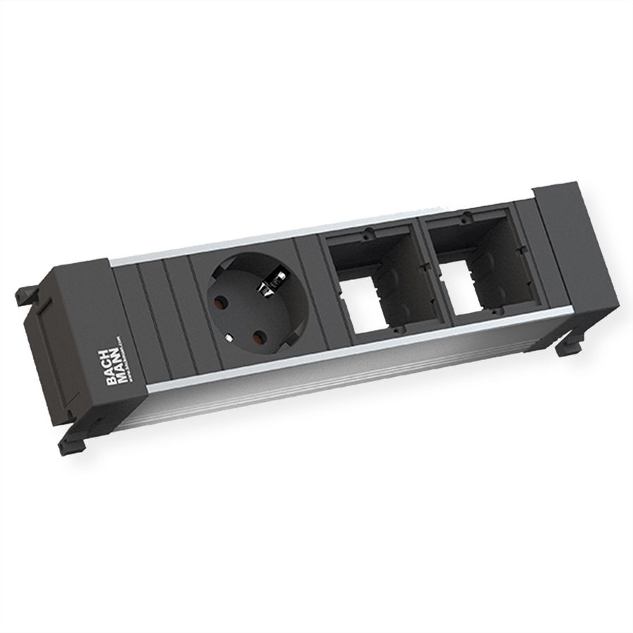 BACHMANN POWER FRAME Small 1x Schutzkontakt 2x ABD