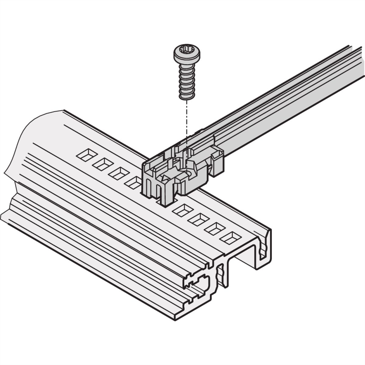 SCHROFF FUEHRUNGSSCH H-DUTY 160T 2MM ROT