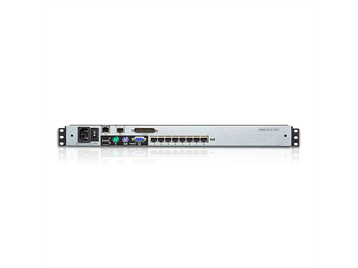 ATEN KL1508AiM KVM Over IP Switch, 8 Port, 43cm LCD, VGA, PS/2-USB, Deutsch