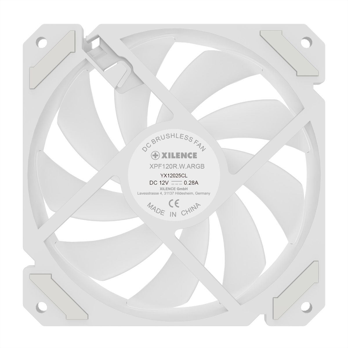 XILENCE Performance A+ REVERSE XF066, 120mm ARGB LED Lüfter weiß