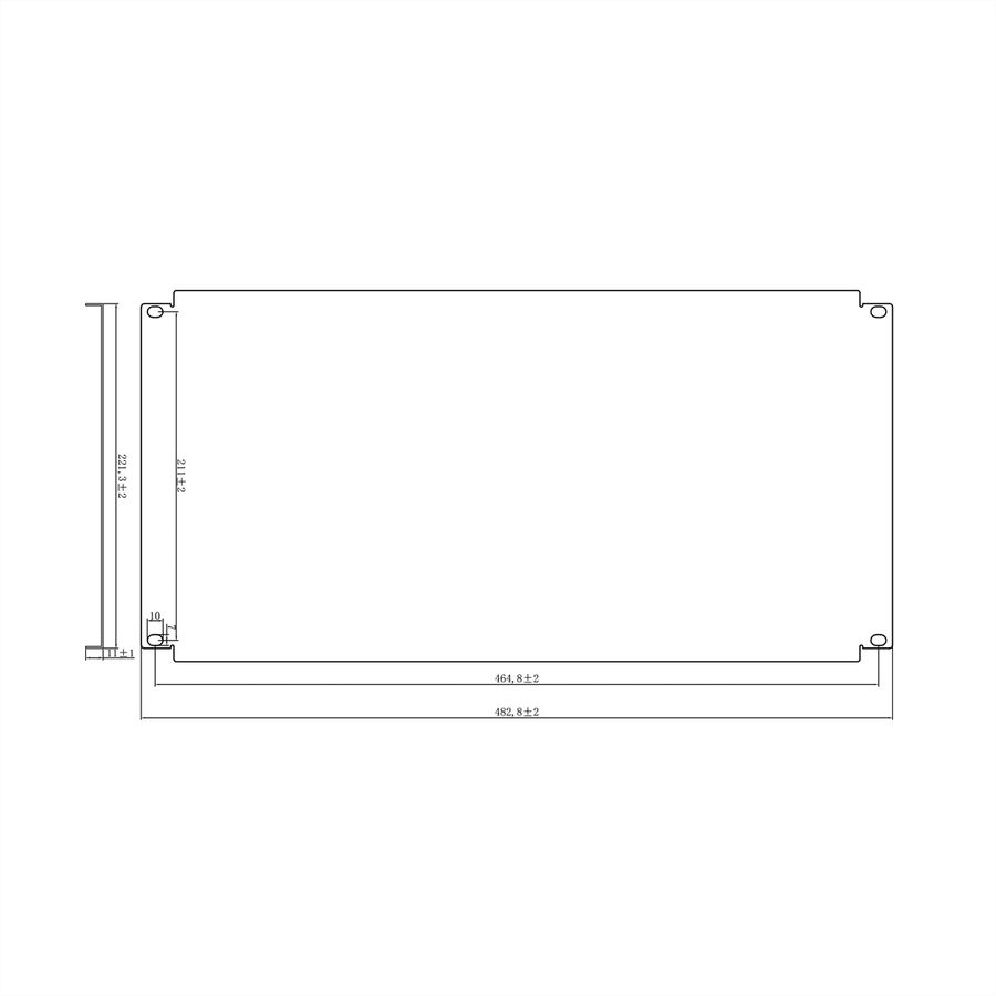 VALUE 19-Zoll-Blindplatte 5 HE, schwarz