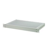 SCHROFF 19"-Kompletteinschub aus Aluminium, Deck- und Bodenblech perforiert - MULTIPAC PRO 4HE 400T DBLPER