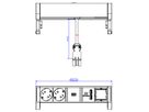 BACHMANN DESK2 2x Schutzkontakt 1x USB-Charger 1x ABD, schwarz