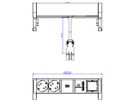 BACHMANN DESK2 2x Schutzkontakt 1x USB-Charger 1x ABD, schwarz