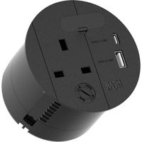 BACHMANN LOOP IN CHARGE UK USB A/C 22W, Zuleitung 2,0m H05VV-F3G1,5mm² Durchfrg.