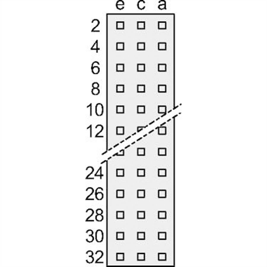 SCHROFF Messerleiste - MESSERLEISTE E 48 5.08 ACE