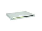 TELEGÄRTNER PROFI V LWL-Panel mit Kupplungen & Pigtails, 12x LC Duplex, lindgrün, OM5, Grade B