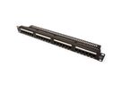 VALUE Kat.6A 19"-Patchpanel, 24 P, ungeschirmt, schwarz