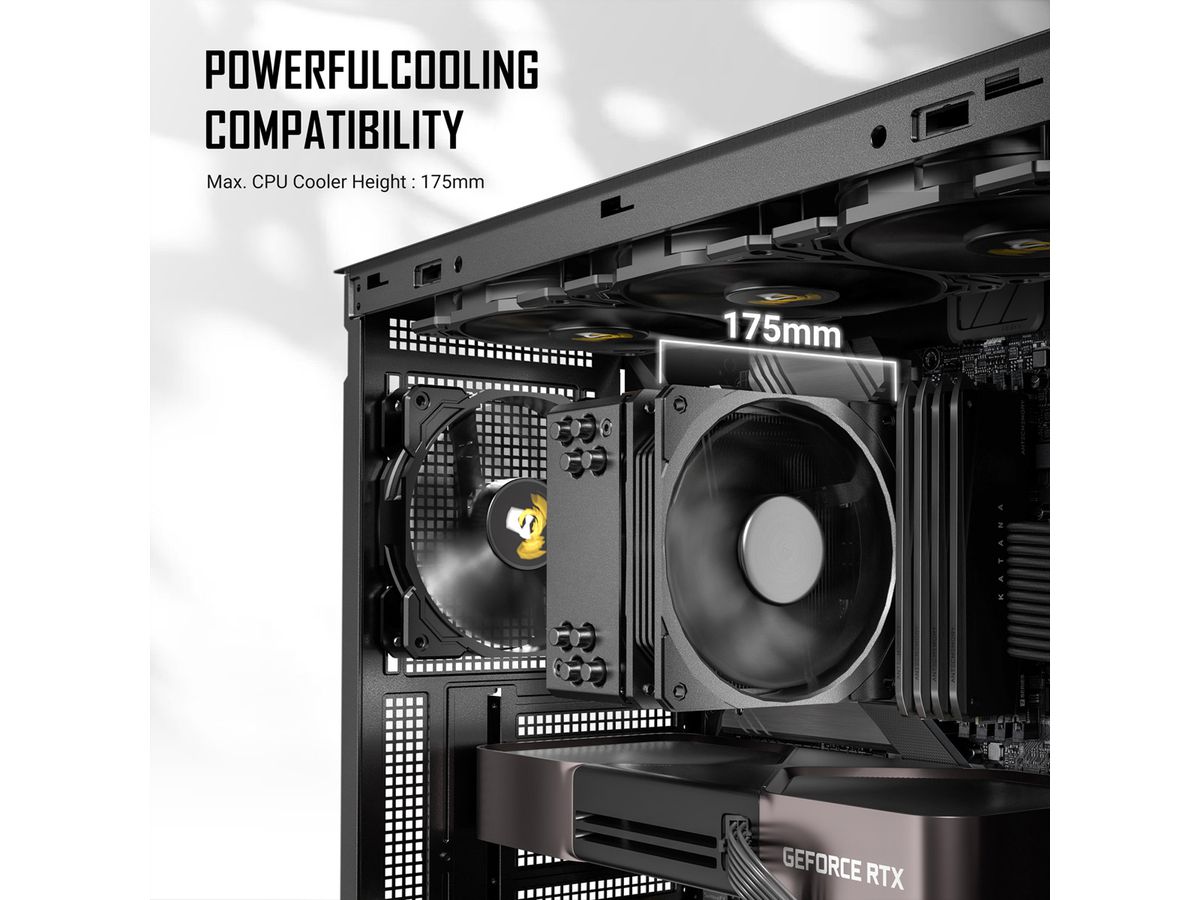 ANTEC Performance P7S Mid Tower ATX M-ATX ITX PC Gehäuse, silberfarben