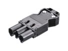 BACHMANN 19" Steckdosenleiste 9fach, ohne Schalter, schwarz, GST18