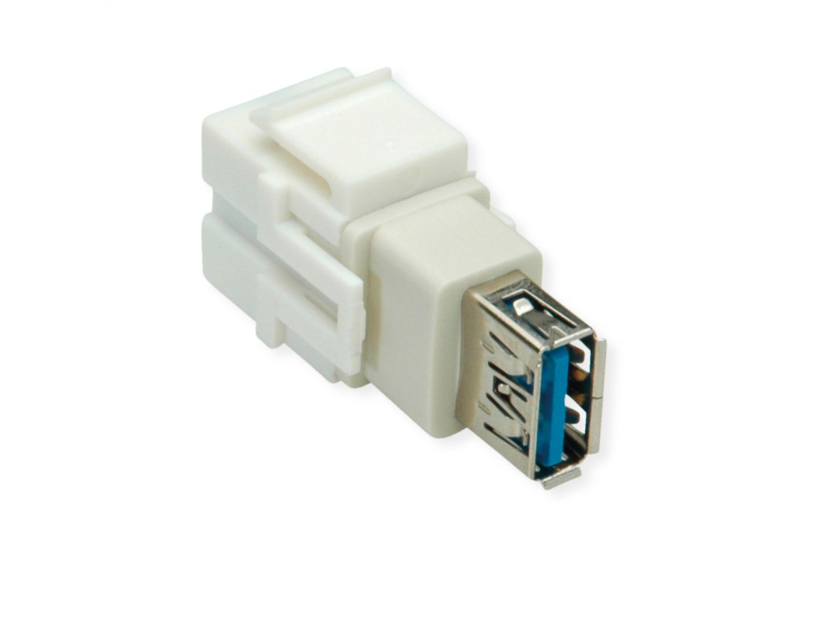 BACHMANN USB A/A 3.0 Keystone Modul weiss