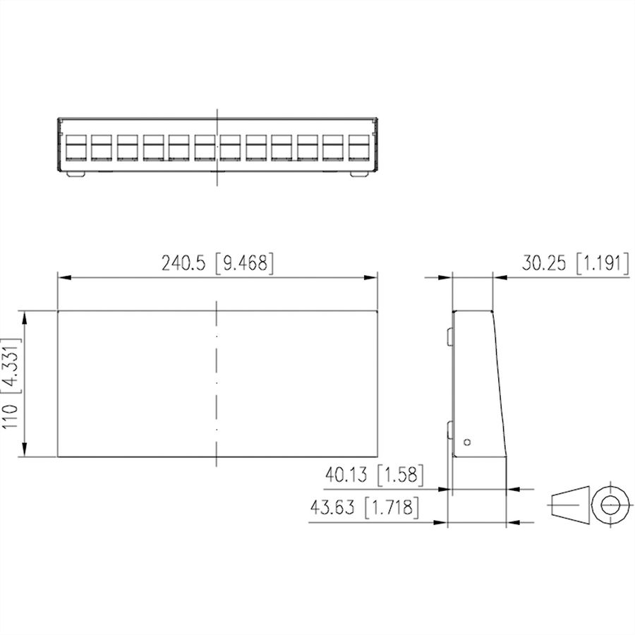 METZ CONNECT Keystone AP-Gehäuse 12 Port reinweiß RAL9010