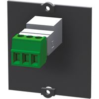 BACHMANN Rahmen Miniklinke 3,5mm Stereo, Schraubklemme