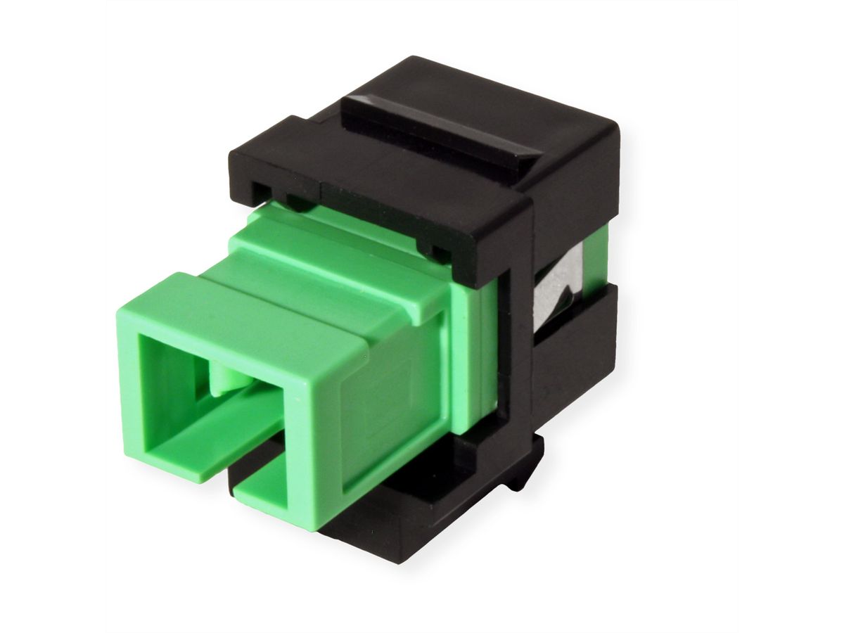 ROLINE Keystone LWL-Adapter SC/SC Simplex, Single Mode, OS2, APC