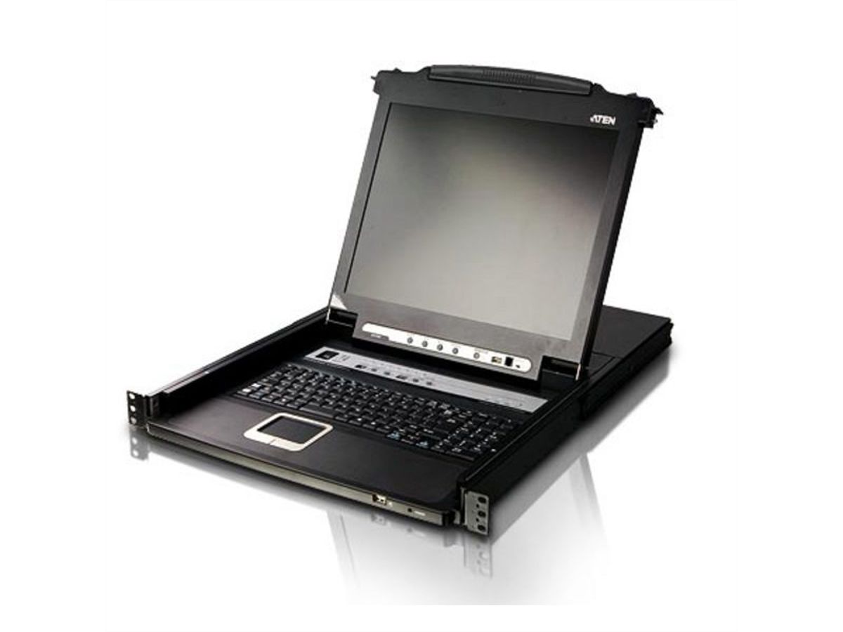 ATEN CL5716N LCD KVM Switch, USB-PS/2, VGA, DE-Layout