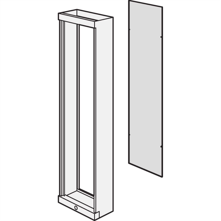 SCHROFF Rückwand - RUECKWAND 2200H 600B RAL7035