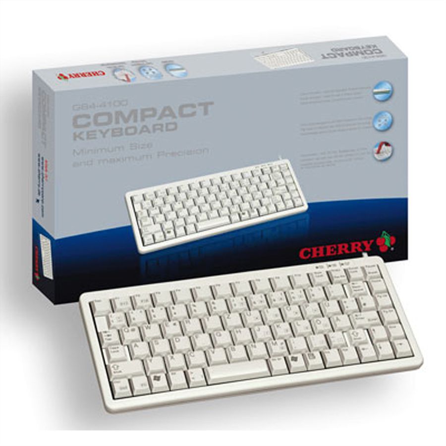 Cherry Kompakt-Tastatur G84-4100 beige USB+PS/2, G84-4100LCMDE-0
