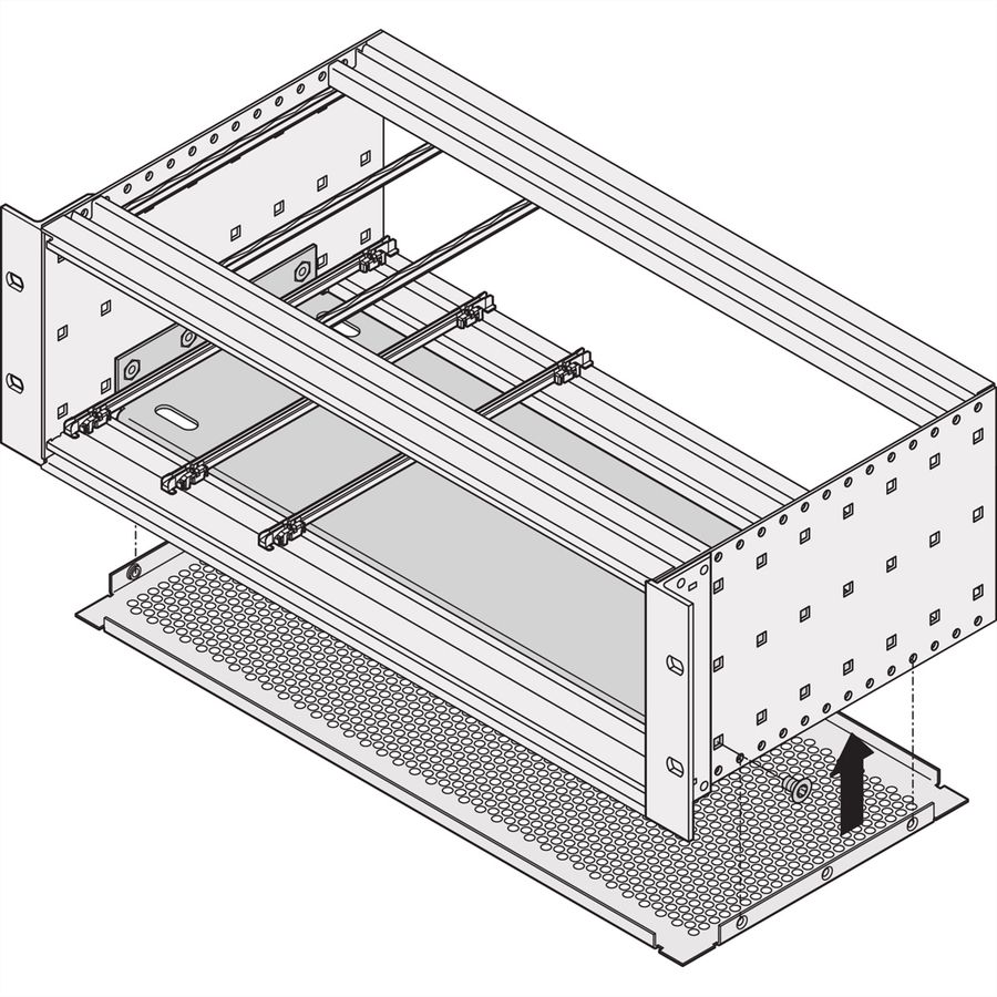 SCHROFF MONTAGEPLATTE 84TE 400T