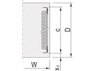 SCHROFF Gleitschienen Länge 417 mm, 2 St.