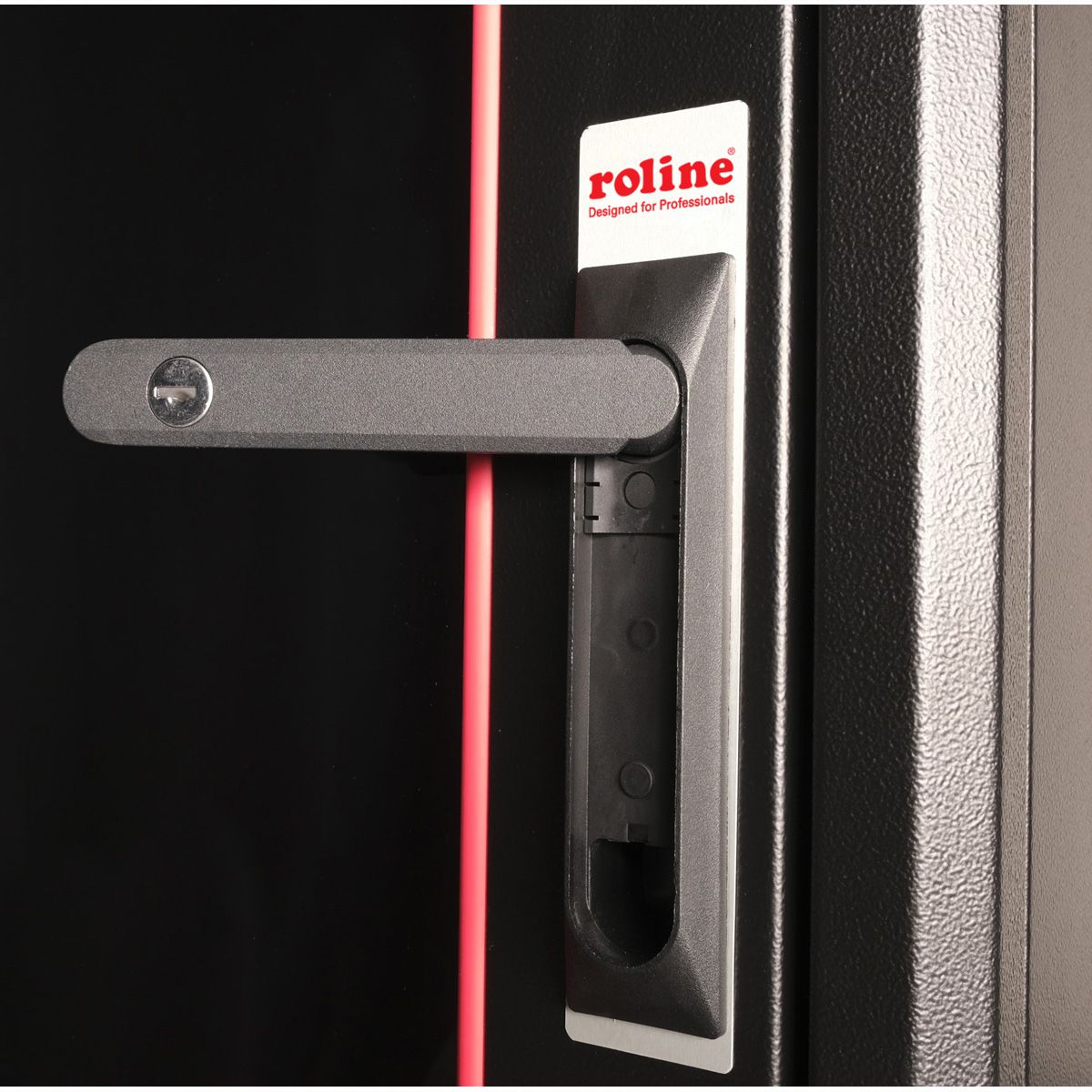 ROLINE 19-Zoll Netzwerkschrank Basic 32 HE, 600x600 BxT Glastür schwarz