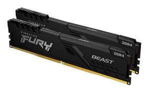 Kingston Technology FURY 32GB 3200MT/s DDR4 CL16 DIMM (2er-Kit) 1Gx8 Beast Black