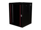 ROLINE 19-Zoll Wandgehäuse Pro 16 HE, 600x600 BxT zweiteilig schwenkbar schwarz