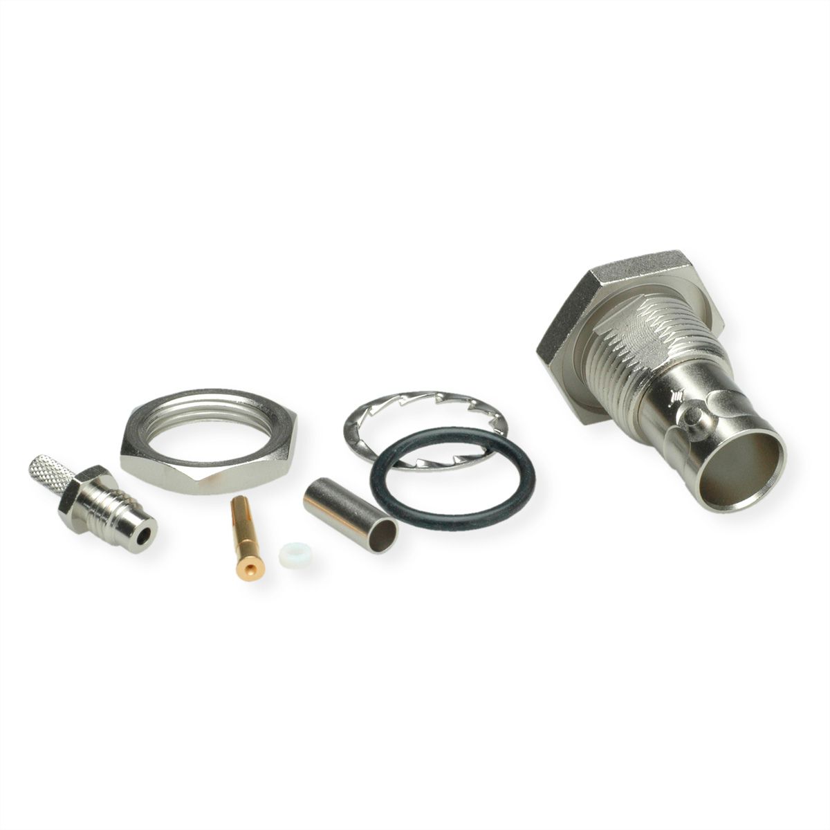 TELEGÄRTNER BNC-Kabeleinbaubuchse 75 Ohm, für RG179 crimp